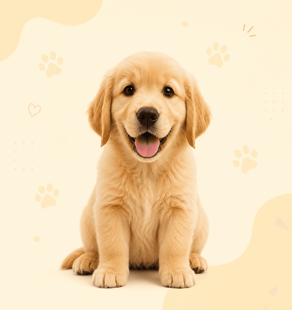 A golden retriever puppy