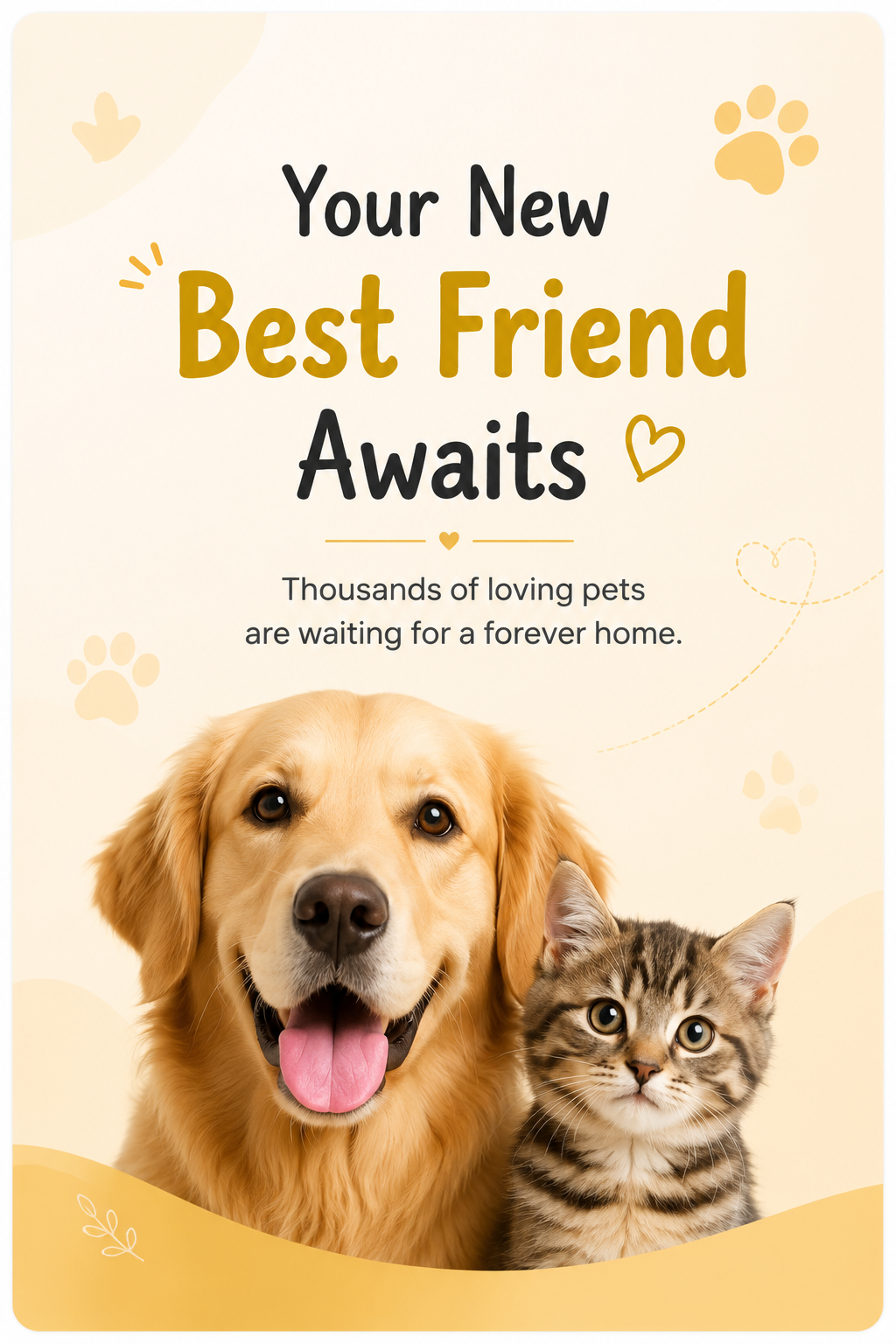Thousands of loving pets waiting for a home